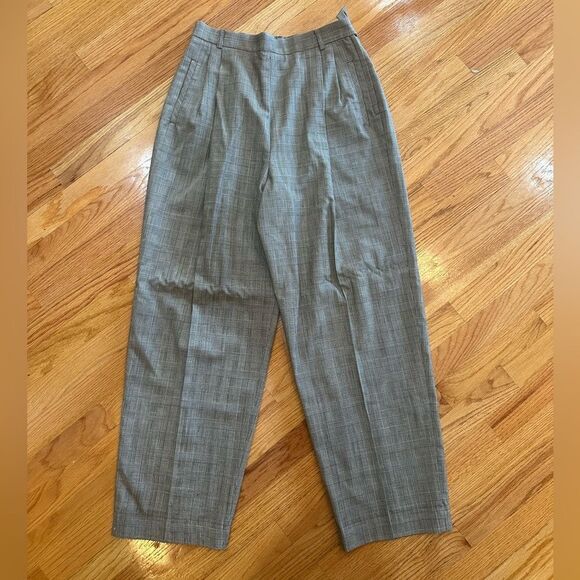 VINTAGE Ann Taylor Black & White Checked Pants - Picture 1 of 5